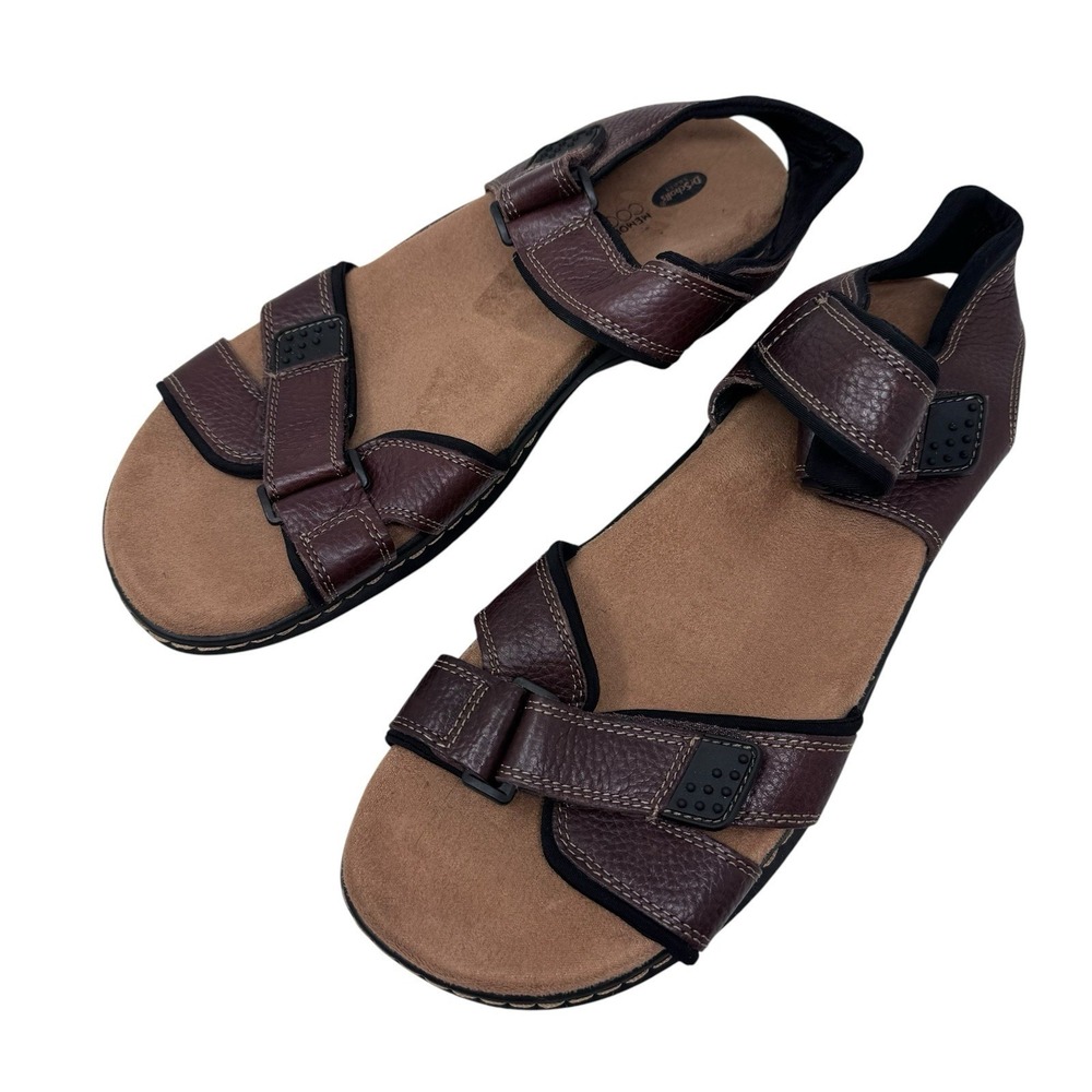 Dr Scholl's‎ Sandals Men's Size 13 Graven Brown Leather Sandals Walking Shoe